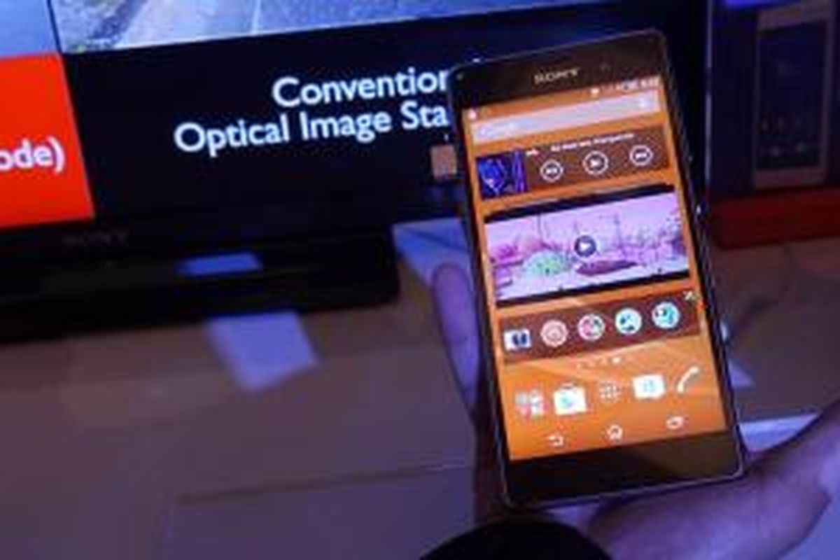 Smartphone Android terbaru besutan Sony, Xperia Z3 diperkenalkan resmi di Singapura, Selasa (16/9/2014).