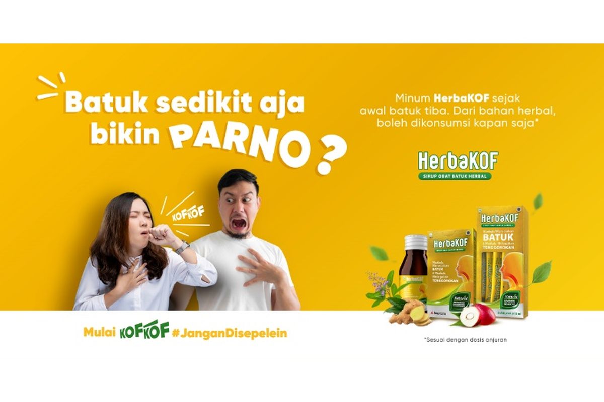 HerbaKOF, obat berbahan herbal yang siap jadi andalan untuk tumpas batuk
