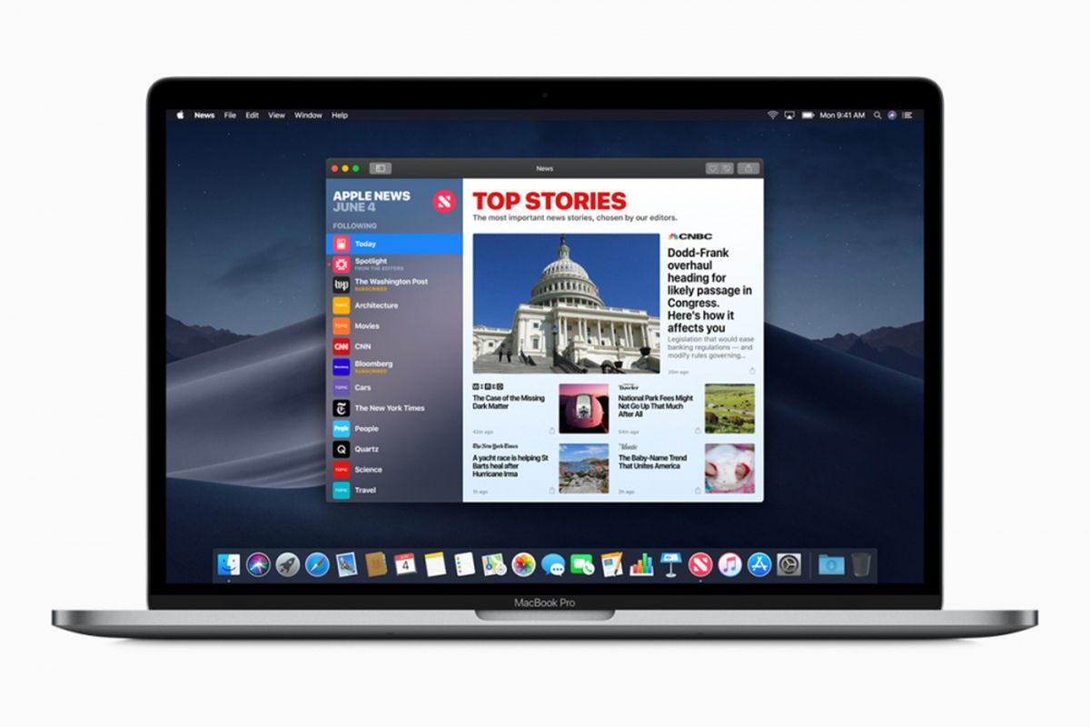 Ilustrasi MacOS Mojave.