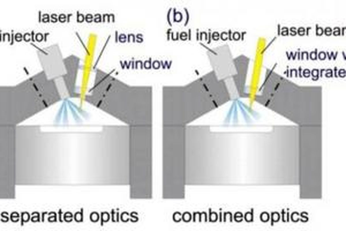 Sistem pengapian baru Mazda menggunakan laser sebagai pengganti busi.