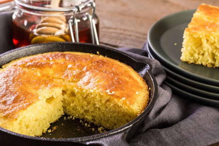 Ilustrasi corn bread. 