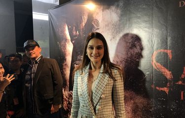 Luna Maya saat ditemui diperilisan poster &ldquo;Suzzanna: Santet Ilmu Pelebur Nyawa&rdquo; di kawasan Kebon Siri