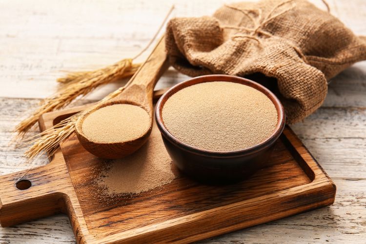 Ilustrasi ragi kering aktif.