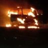 Daihatsu Hijet Terbakar di Exit Tol Dumpil Madiun, Sempat Terdengar Ledakan
