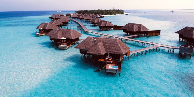 Ilustrasi penginapan di Maldives