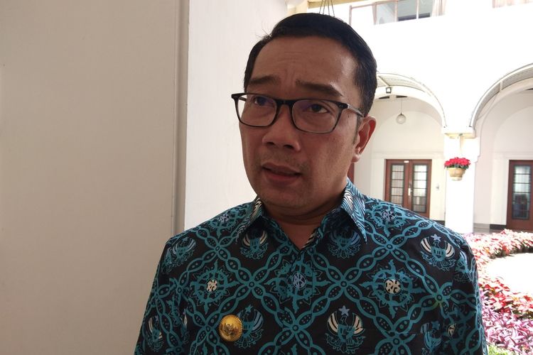 Gubernur Jawa Barat Ridwan Kamil saat ditemui di Gedung Sate, Kota Bandung, Jumat (10/12/2021).