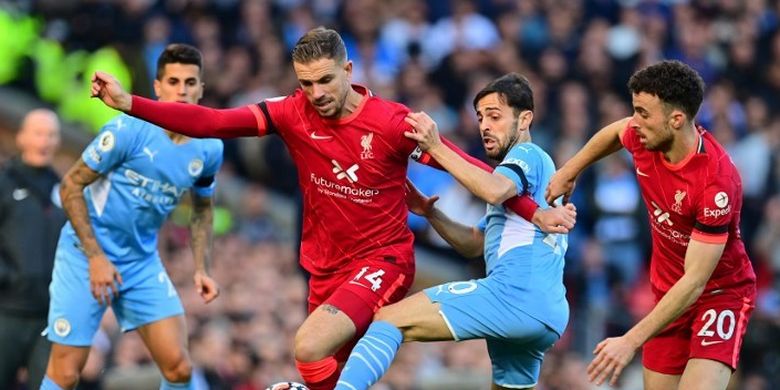 Pertandingan Liverpool vs Man City pada pekan ketujuh Liga Inggris 2021-2022 di Stadion Anfield, Minggu (3/10/2021) malam WIB.