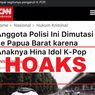 [HOAKS] Berita soal Polisi Dimutasi ke Papua Barat karena Anaknya Hina Idol K-Pop