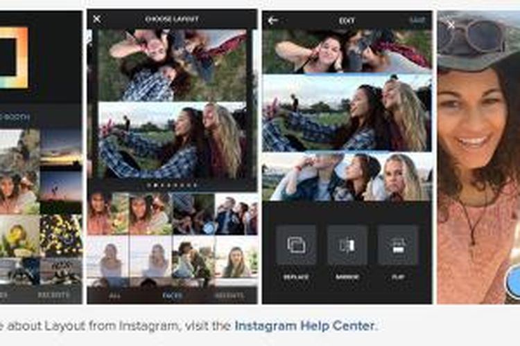 Layout, aplikasi kolase foto dari Instagram