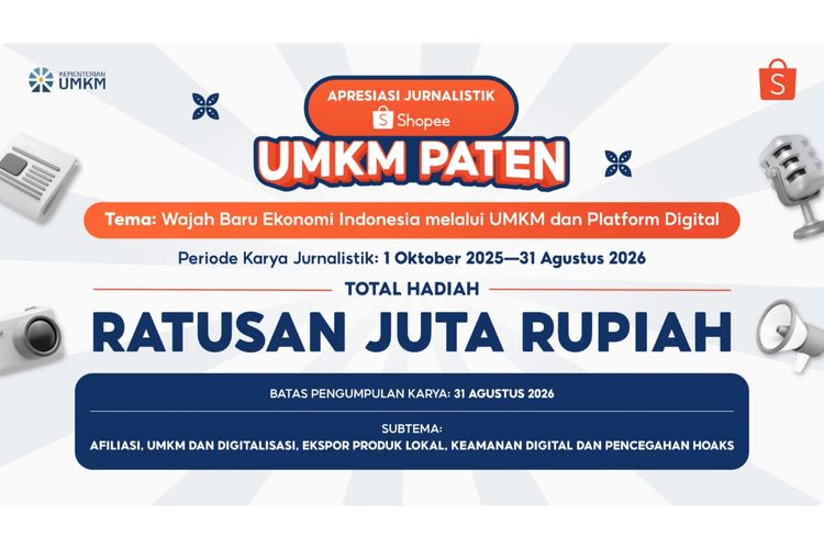 Sambut Wajah Baru Ekonomi Indonesia, Shopee Kembali Gelar Apresiasi Jurnalistik UMKM PATEN