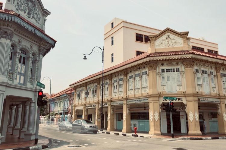 Ilustrasi salah satu sudut Jalan Joo Chiat atau Joo Chiat Road di Singapura.