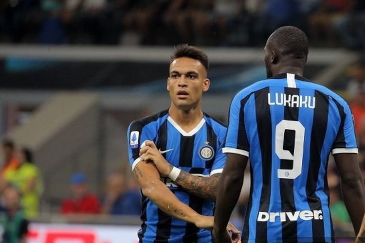 Lautaro Martinez dan Romelu Lukaku, tandem lini depan Inter Milan di bawah asuhan Antonio Conte.