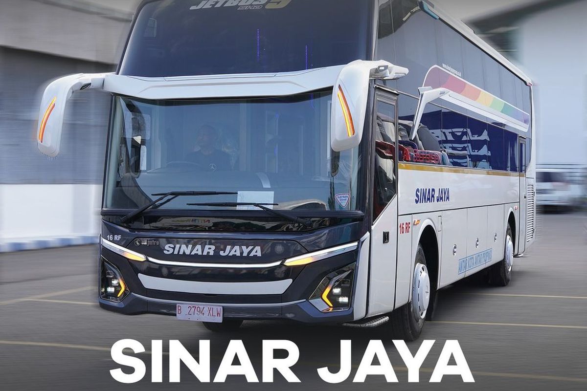 Bus baru PO Sinar Jaya, pakai bodi Jetbus 5 Dream Coach 

