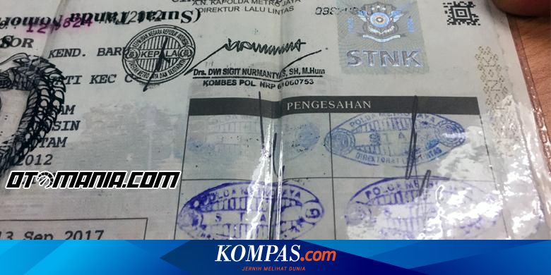 Catat Syarat Dan Biaya Pengurusan Stnk Yang Hilang Halaman All Kompas Com
