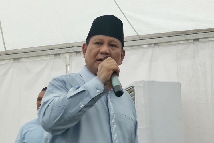 Calon presiden nomor urut 02 Prabowo Subianto 