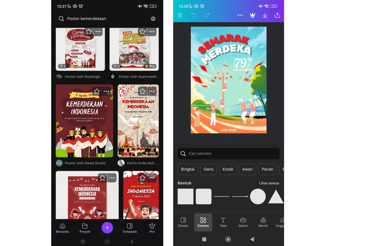 Cara Bikin Poster Tema 17 Agustus 2024 di Canva buat Lomba dan Hiasan ...