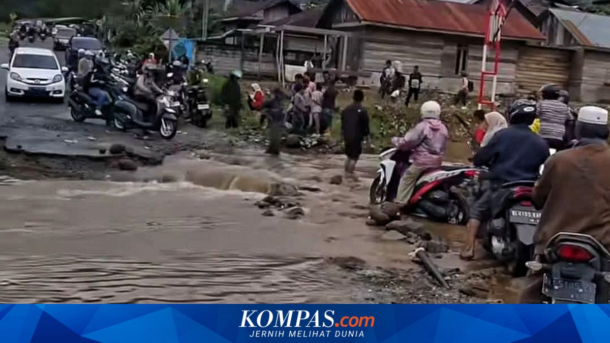 Hujan Deras Landa Bener Meriah Aceh, Air di Ruas Jalan KKA Meluap Ancam Pengendara
