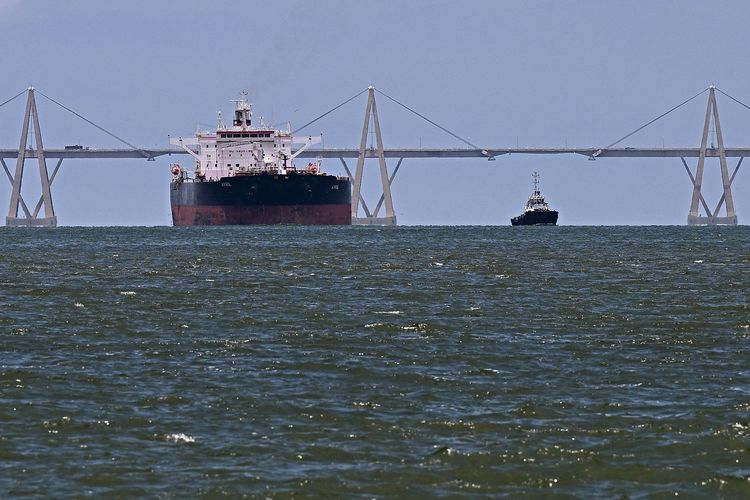 Ilustrasi kapal tanker minyak Venezuela.