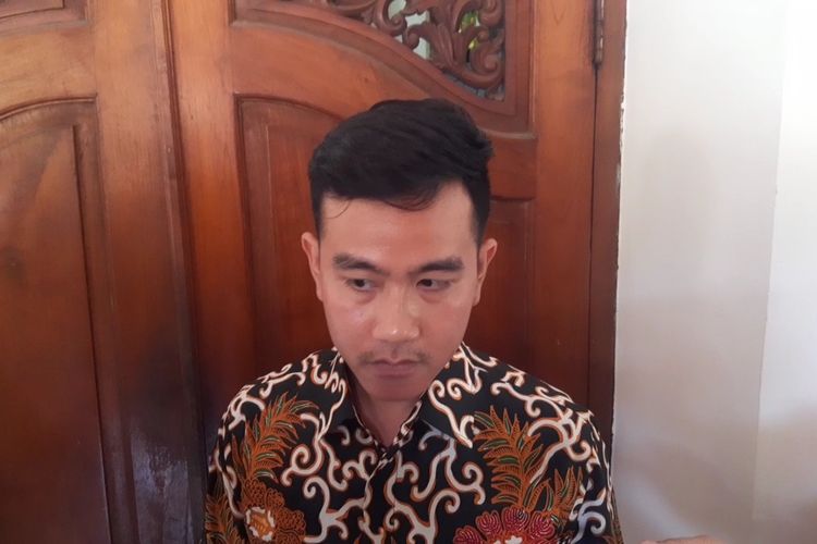Wali Kota Solo, Gibran Rakabuming Raka di Solo, Jawa Tengah, Rabu (8/11/2023).