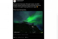 Ramai soal Foto Aurora di Langit Yogyakarta, Ini Penjelasan Lapan