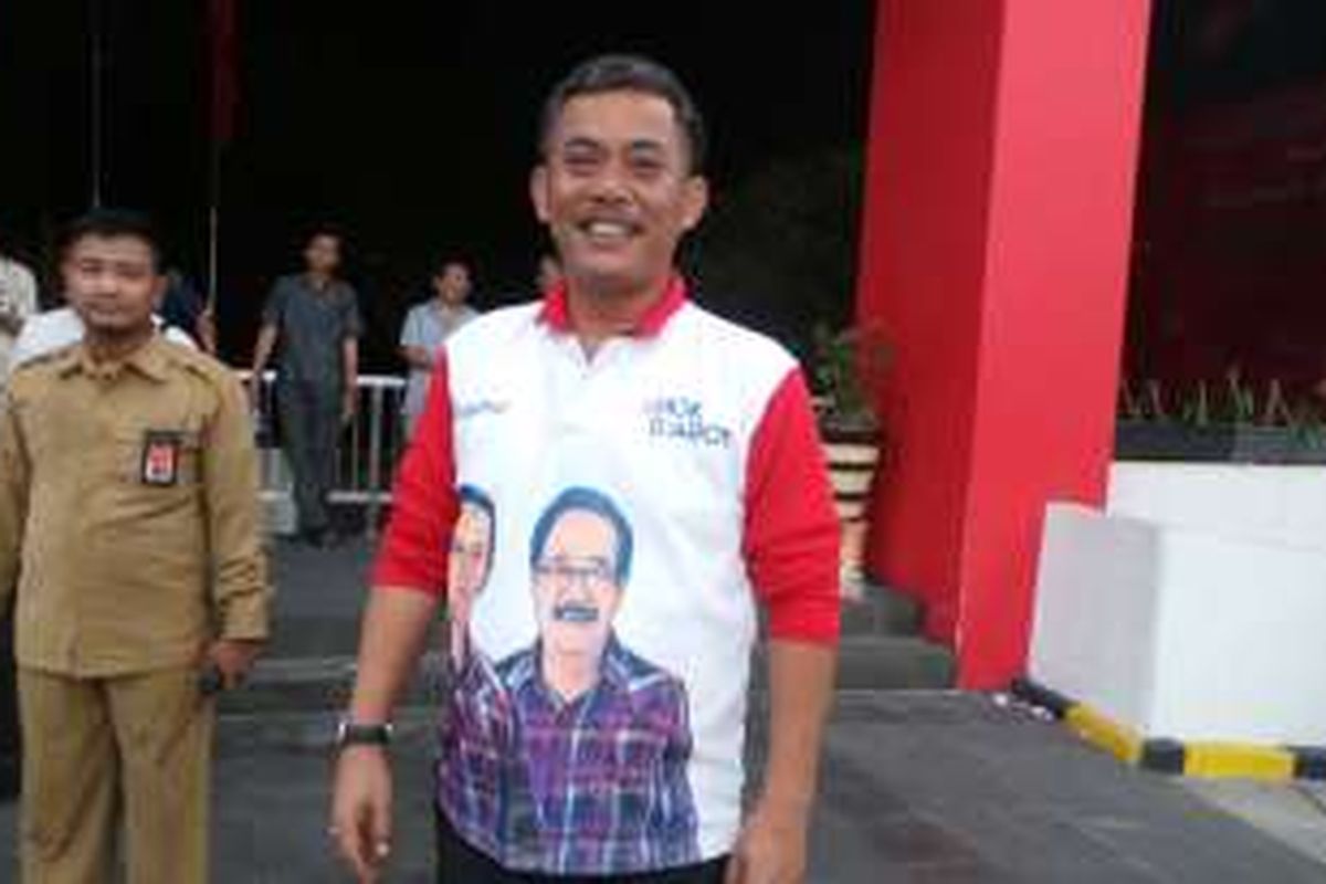 Ketua Tim Pemenangan Ahok-Djarot pada Pilkada DKI Jakarta 2017, Prasetio Edi Marsudi, di kantor DPP PDI-P, Jalan Diponegoro, Menteng, Jakarta Pusat, Senin (24/10/2016).