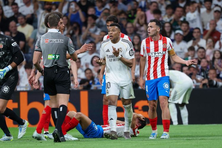 Hasil Real Madrid Vs Girona 1-1: Dominasi Mbappe dkk Hanya Berbuah Satu Poin