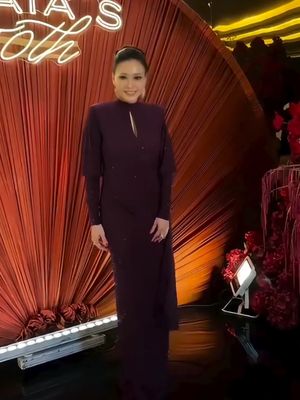 Tampil Berkilau saat Ultah ke-50, Maia Estianty Pilih Gaun Kristal Swarovski