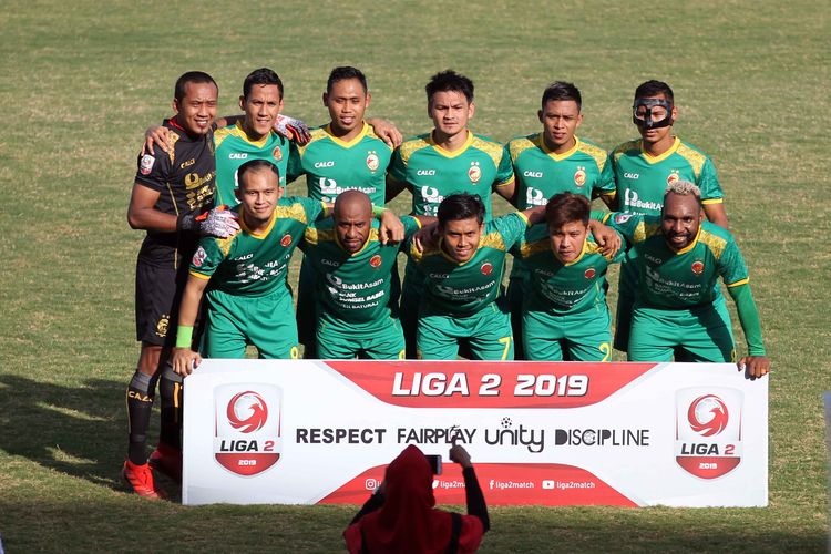 Susunan tim inti Sriwijaya FC saat Babak 8 Besar Grup A Liga 2 2019