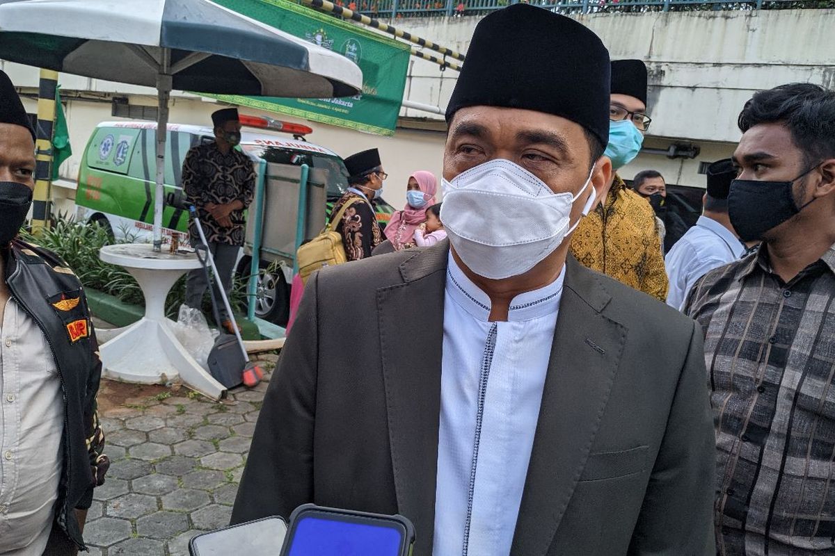 Wakil Gubernur DKI Jakarta Ahmad Riza Patria saat ditemui di acara Konwil PBNU DKI Jakarta Hotel Sultan Residence Jakarta Pusat, Jumat (2/4/2021)