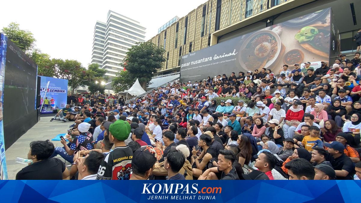Warga Nobar Piala Dunia 2026 Argentina Vs Swiss di Sarinah, Sorak Sorai Menggema
