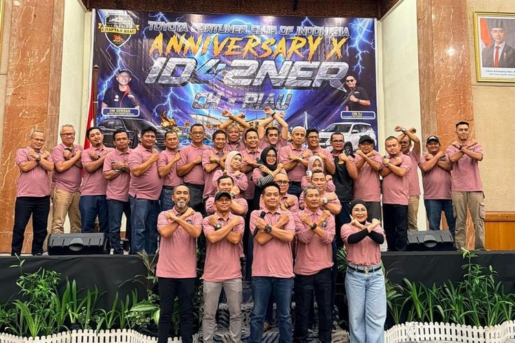 Rayakan Satu Dekade, Komunitas Fortuner di Riau Perkuat Solidaritas Anggota