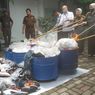 Ribuan Sepatu dan Sandal Nike Palsu Dimusnahkan Kejari Semarang