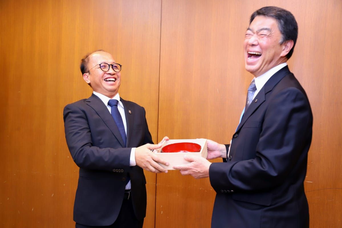 Sekjen Kemenaker dan Gubernur Prefektur Miyagi Jepang mengadakan pertemuan bilateral untuk membahas MoC tenaga kerja Indonesia di Jepang.