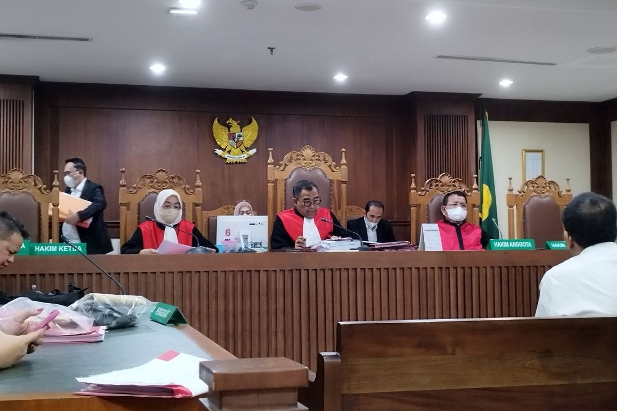 Sidang tuntutan Rudolf Tobing di Pengadilan Negeri Jakarta Pusat, Selasa (27/6/2023). (KOMPAS.com/XENA OLIVIA)