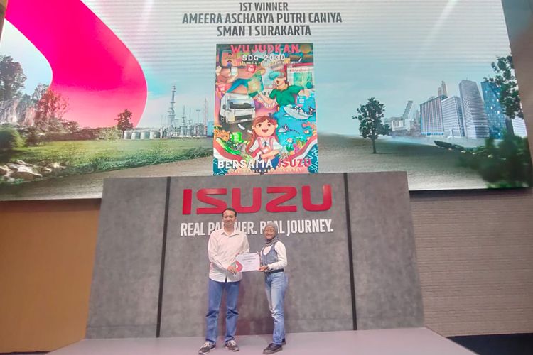 Pemenang lomba desain poster Isuzu di GIIAS 2023