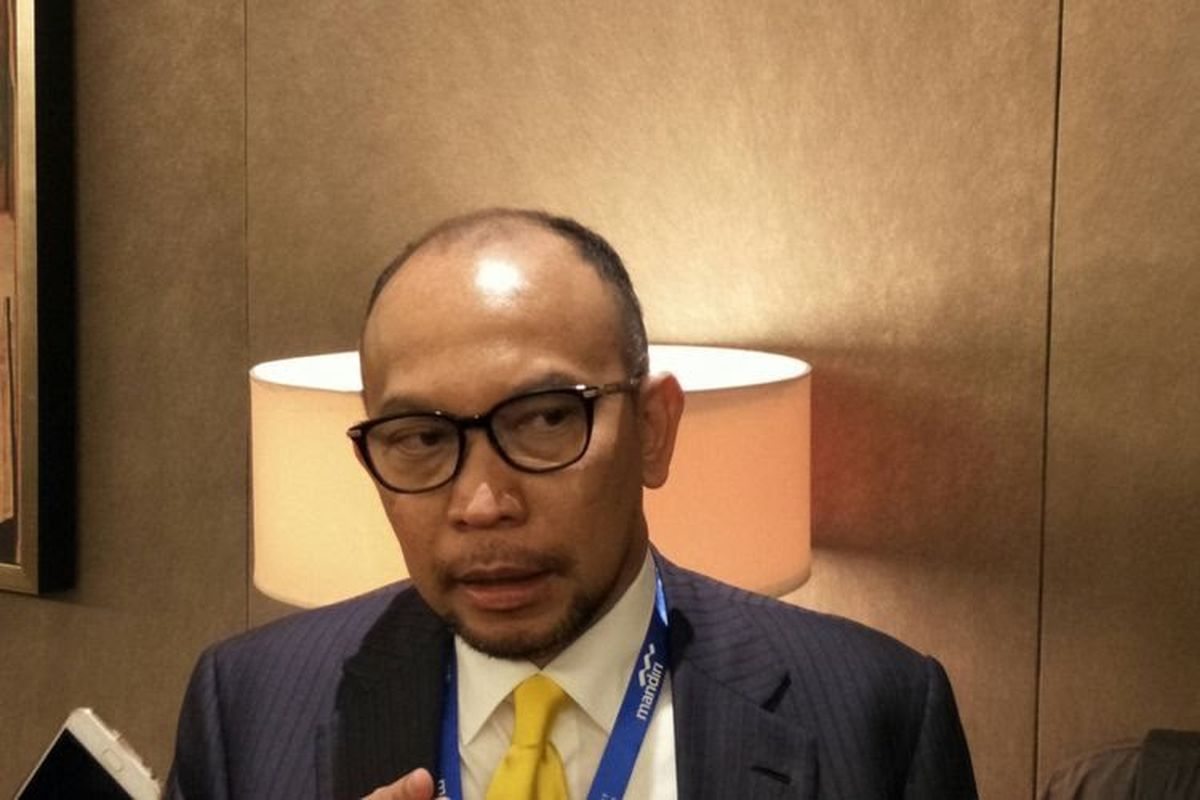 Pengamat ekonomi yang juga Mantan Menteri Keuangan Chatib Basri saat menjadi pembicara di acara Mandiri Investment Forum di Hotel Fairmount, Jakarta, Rabu (7/2/2018).