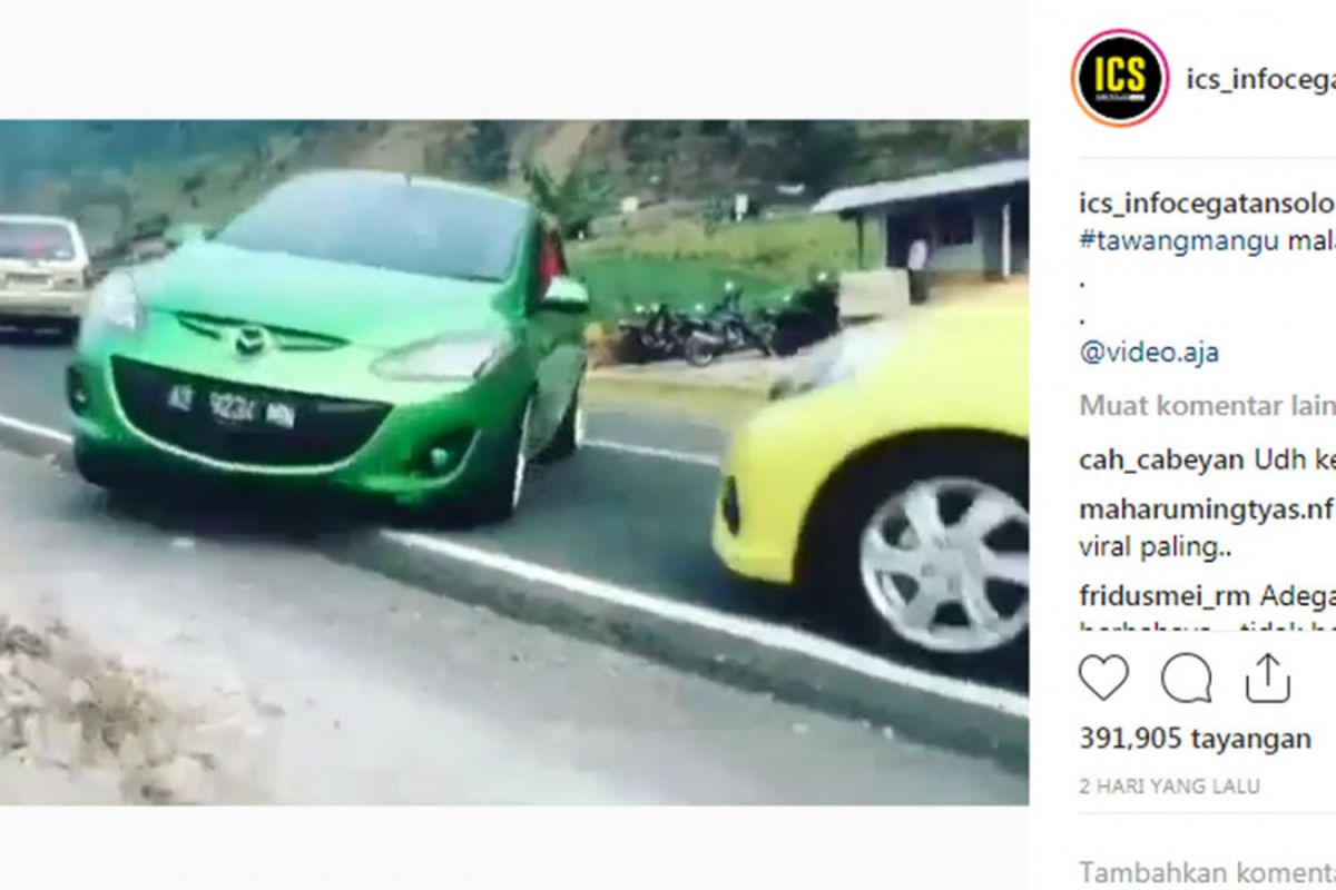 Video viral gagal drifting.