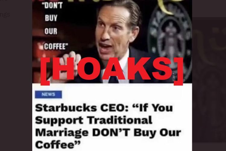 Hoaks, orang anti-LGBTQ dilarang beli kopi Starbucks