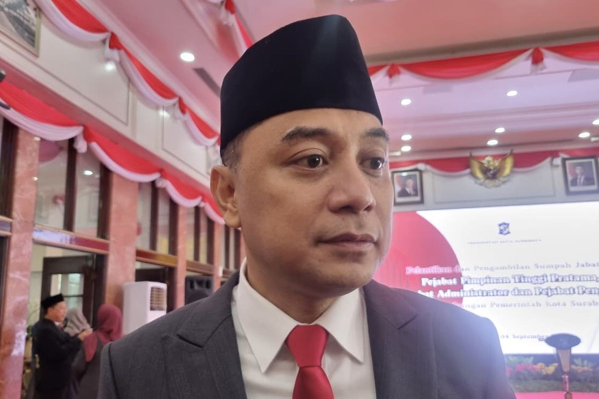Wali Kota Surabaya, Eri Cahyadi, Sabtu (6/9/2025).