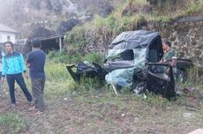 Kecelakaan di Kuningan Tewaskan 4 Orang, Pikap Tabrak Tembok lalu Masuk Jurang