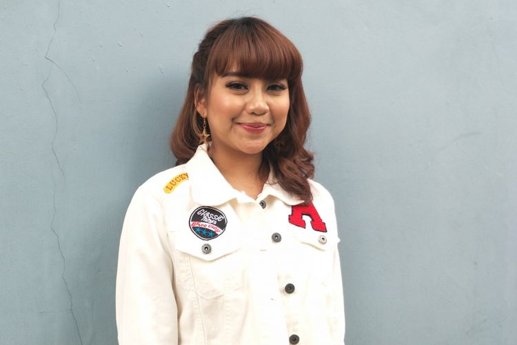 Penyanyi Ghea Indrawari saat ditemui di Gedung Trans TV, Tendean, Jakarta Selatan, Selasa, (8/5/2018).