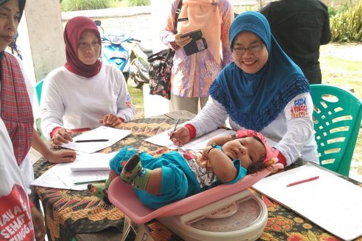 Kegiatan Posyandu di wilayah Ogan Komering Ilir, salah satu langkah pencegahan stunting.