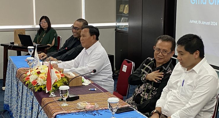 Prabowo Didampingi Maruarar Sirait Berkunjung ke PGI Salemba