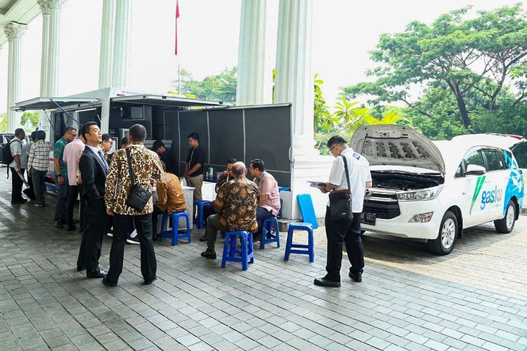 Mobil CNG yang dipamerkan PGN pada acara ANGVA 2019.