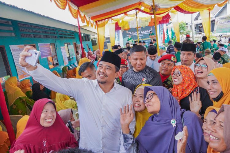 Bobby Nasution hadiri Tabligh Akbar PDM Medan