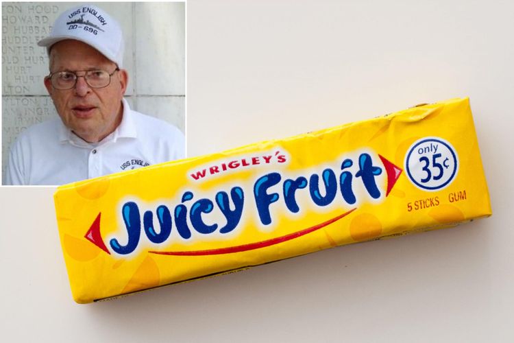 Veteran Perang Dunia II Suttie Economy berharap agar bisa dikubur di dalam peti mati bergambar permen karet favoritnya, Juicy Fruit.