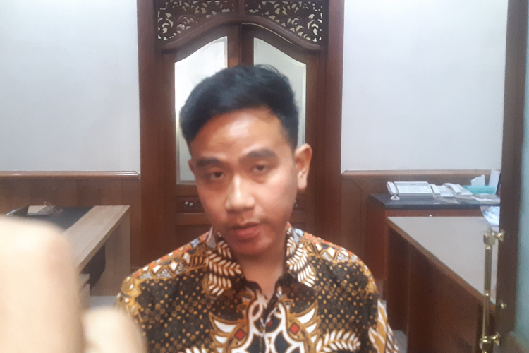 Wali Kota Solo Gibran Rakabuming Raka di Solo, Jawa Tengah, Kamis (5/10/2023).