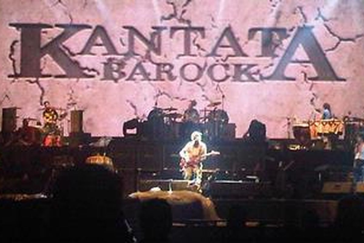 Gladi resik konser Kantata Barock, Kamis(29/12/2011) malam, di Gelora Bung Karno, Senayan, Jakarta.