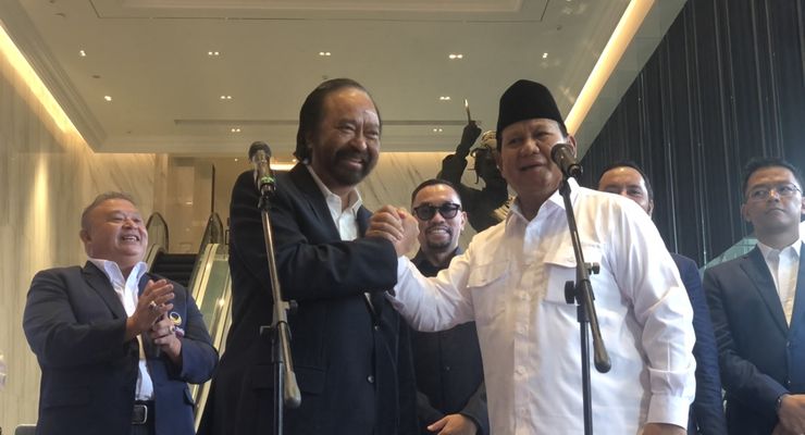 Temui Surya Paloh, Prabowo: Sesudah Pertandingan Kita Bersatu Membangun Bangsa