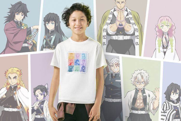 Uniqlo T-Shirt berkolaborasi dengan serial anime Demon Slayer: Kimetsu no Yaiba.